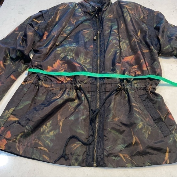 Vintage LAVON Full Zip Jacket Sz MED Black Floral 80s Vibe - Picture 9 of 10